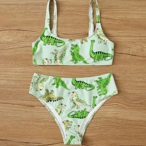 (NWT) High Waisted Scoop Neck Bikini Set